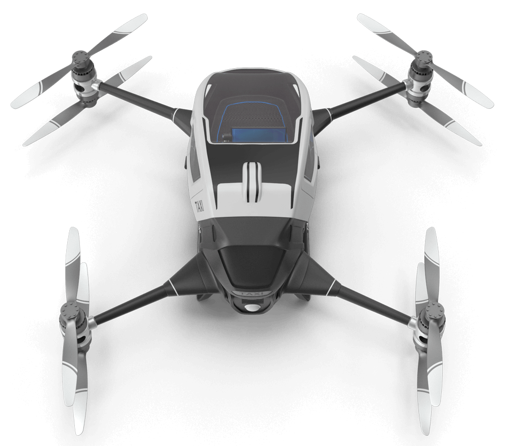 Helicopter taxi drone